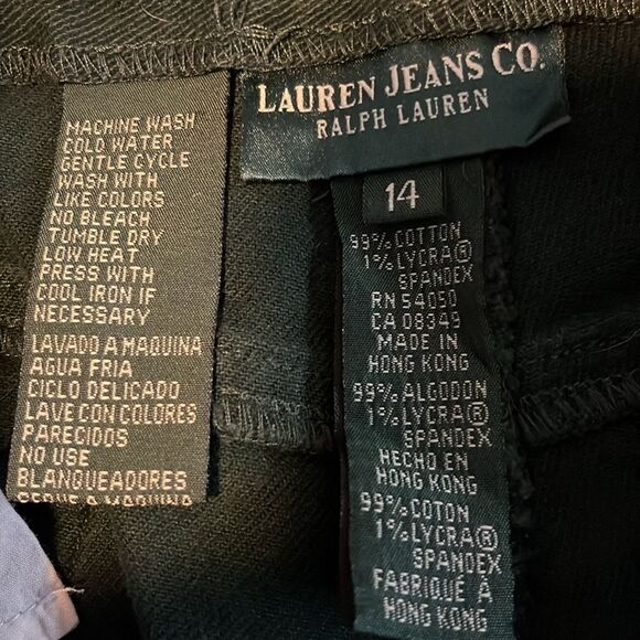 Lauren Jeans Co.Ralph Lauren Dark Green Jeans - Picture 6 of 6